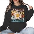 Retro Teacher Daisy Colorful Elementary School Teacher Women Crewneck Sweatshirt, trending gift Retro Teacher Daisy Colorful Elementary School Teacher Women Crewneck Sweatshirt, trending gift