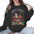 Santa's Favorite Music Teacher Christmas Santa Hat Matching Women Crewneck Sweatshirt, trending gift Santa's Favorite Music Teacher Christmas Santa Hat Matching Women Crewneck Sweatshirt, trending gift