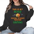 My Scary Social Studies Teacher Costume Halloween Men Women Women Crewneck Sweatshirt, trending gift My Scary Social Studies Teacher Costume Halloween Men Women Women Crewneck Sweatshirt, trending gift
