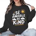 SÉ AMABLE Be Kind Bilingual Teacher Maestra Spanish Teacher Women Crewneck Sweatshirt, trending gift