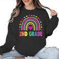 Second Grade Rainbow Girls Boys Teacher Team 2nd Grade Squad Women Crewneck Sweatshirt, 2nd Grade Teacher Gifts, trending gift