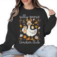 Silly Goose Teachers Club Cozy Fall Teacher Women Crewneck Sweatshirt, trending gift