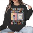 Special Education First Coffee Then Data Retro SPED Teacher Women Crewneck Sweatshirt, trending gift Special Education First Coffee Then Data Retro SPED Teacher Women Crewneck Sweatshirt, trending gift