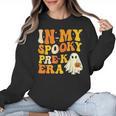 In My Spooky PRE-K Teacher Era Halloween Costume Tee Women Crewneck Sweatshirt, trending gift In My Spooky PRE-K Teacher Era Halloween Costume Tee Women Crewneck Sweatshirt, trending gift