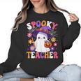 Spooky Teacher Halloween Cute Halloween Teacher Ghost Women Crewneck Sweatshirt, trending gift Spooky Teacher Halloween Cute Halloween Teacher Ghost Women Crewneck Sweatshirt, trending gift