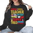 Super Teacher By Day Super Tired By Night Superhero Teacher Women Crewneck Sweatshirt, Super Teacher Gifts, trending gift Super Teacher By Day Super Tired By Night Superhero Teacher Women Crewneck Sweatshirt, Super Teacher Gifts, trending gift