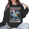 T Rex Dinosaur Unicorn Teachers Are Like Unicornasaurus Rex Women Crewneck Sweatshirt, trending gift