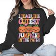 I Teach The Cutest Pumpkins Halloween Fall Teacher Women Women Crewneck Sweatshirt, trending gift I Teach The Cutest Pumpkins Halloween Fall Teacher Women Women Crewneck Sweatshirt, trending gift