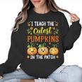 I Teach The Cutest Pumpkins Halloween Teacher Women Crewneck Sweatshirt, trending gift I Teach The Cutest Pumpkins Halloween Teacher Women Crewneck Sweatshirt, trending gift