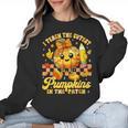 I Teach The Cutest Pumpkins In The Patch Teacher Halloween Women Crewneck Sweatshirt, trending gift I Teach The Cutest Pumpkins In The Patch Teacher Halloween Women Crewneck Sweatshirt, trending gift