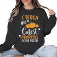 I Teach The Cutest Pumpkins In The Patch Teacher School For Men Women Kids Women Crewneck Sweatshirt, trending gift I Teach The Cutest Pumpkins In The Patch Teacher School For Men Women Kids Women Crewneck Sweatshirt, trending gift