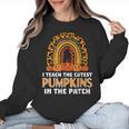 Teach Leopard Rainbow Cute Halloween Costume Teacher Women Women Crewneck Sweatshirt, trending gift