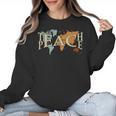 Teach Peace Teacher Teacher Women Crewneck Sweatshirt, trending gift Teach Peace Teacher Teacher Women Crewneck Sweatshirt, trending gift