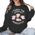 I Teach The Smartest Axolotls Cute Teacher Axolotl Women Crewneck Sweatshirt, trending gift I Teach The Smartest Axolotls Cute Teacher Axolotl Women Crewneck Sweatshirt, trending gift