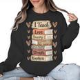 I Teach History Month Black Teacher Melanin Women Crewneck Sweatshirt, History Teacher Gifts, trending gift I Teach History Month Black Teacher Melanin Women Crewneck Sweatshirt, History Teacher Gifts, trending gift