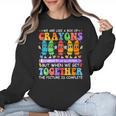 Teacher We Are Like A Box Of Crayons Back To School Men Women Kids Women Crewneck Sweatshirt, trending gift Teacher We Are Like A Box Of Crayons Back To School Men Women Kids Women Crewneck Sweatshirt, trending gift
