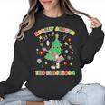 Teacher Christmas Shirts Pajama Matching Rockin' Around The Classroom -Adult Short Sleeve Small Modern Festive Christmas Teacher Xmas Vibes T-Shirt Women Crewneck Sweatshirt, trending gift