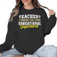 Teacher Educational Superhero School Teachers Women Crewneck Sweatshirt, trending gift
