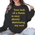 Teacher Or Professor Essay Thesis Writing Joke For Men Women Women Crewneck Sweatshirt, Writing Teacher Gifts, trending gift