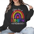 Teacher You Are a Rainbow Of Possibilities Funny Women Crewneck Sweatshirt, trending gift Teacher You Are a Rainbow Of Possibilities Funny Women Crewneck Sweatshirt, trending gift