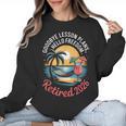 Teacher Retirement Shirts 2026 Goodbye Lesson Hello Freedom Women Crewneck Sweatshirt, trending gift Teacher Retirement Shirts 2026 Goodbye Lesson Hello Freedom Women Crewneck Sweatshirt, trending gift