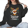 Teacher Squad Red Plaid Rudolph Reindeer Christmas Women Crewneck Sweatshirt, trending gift Teacher Squad Red Plaid Rudolph Reindeer Christmas Women Crewneck Sweatshirt, trending gift