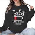 Teacher Summer Recharge Required Last Day School Women Women Crewneck Sweatshirt, trending gift