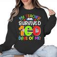 My Teacher Survived 100 Days Of Me 100 Days Of School Women Crewneck Sweatshirt, trending gift