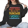 Teacher Voice Teacherlife Primary School Teacher Women Crewneck Sweatshirt, trending gift