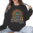Teacher The Wonder Of Teaching Is Watching Caterpillar Women Crewneck Sweatshirt, trending gift Teacher The Wonder Of Teaching Is Watching Caterpillar Women Crewneck Sweatshirt, trending gift
