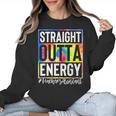 Teacher's Assistant Straight Outta Energy Teaching Tie Dye For Men Women Women Crewneck Sweatshirt, trending gift