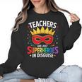 Teachers Are Just Superheroes In Disguise Fun Back To School Women Crewneck Sweatshirt, trending gift Teachers Are Just Superheroes In Disguise Fun Back To School Women Crewneck Sweatshirt, trending gift