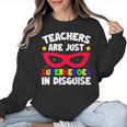 Teachers Are Just Superheroes In Disguise School Women Crewneck Sweatshirt, trending gift Teachers Are Just Superheroes In Disguise School Women Crewneck Sweatshirt, trending gift