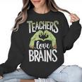 Teachers Love Zombie Teacher Halloween Fun Women Crewneck Sweatshirt, trending gift