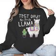 Teachers Testing Day Test Day No Prob Llama Teacher Women Crewneck Sweatshirt, trending gift Teachers Testing Day Test Day No Prob Llama Teacher Women Crewneck Sweatshirt, trending gift
