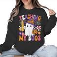 Teaching My Boos Ghost Teacher Cute Pencil Halloween Teacher Women Crewneck Sweatshirt, trending gift Teaching My Boos Ghost Teacher Cute Pencil Halloween Teacher Women Crewneck Sweatshirt, trending gift