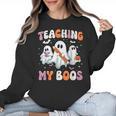 Teaching My Boos Teacher Cute Ghost Teacher Halloween Women Crewneck Sweatshirt, trending gift Teaching My Boos Teacher Cute Ghost Teacher Halloween Women Crewneck Sweatshirt, trending gift