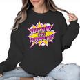 Teaching Is My Superpower Retro Comic Super Teacher Women Crewneck Sweatshirt, Super Teacher Gifts, trending gift