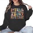 I Tell Young People About Dead People Groovy History Teacher Women Crewneck Sweatshirt, History Teacher Gifts, Groovy Teacher Gifts, trending gift I Tell Young People About Dead People Groovy History Teacher Women Crewneck Sweatshirt, History Teacher Gifts, Groovy Teacher Gifts, trending gift