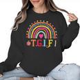 TGIF Teacher Appreciation Alphabet Thank God It's Friday For Men Women Girls Kids Women Crewneck Sweatshirt, trending gift