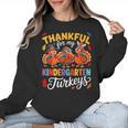 Thankful For My Kindergarten Turkeys Thanksgiving Teacher Women Crewneck Sweatshirt, trending gift Thankful For My Kindergarten Turkeys Thanksgiving Teacher Women Crewneck Sweatshirt, trending gift