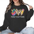 Tie Dye Hippie Peace Love Teach Teacher Appreciation Women Crewneck Sweatshirt, trending gift Tie Dye Hippie Peace Love Teach Teacher Appreciation Women Crewneck Sweatshirt, trending gift