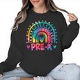 Tie Dye Prek Teacher Rainbow Preschool Back To School Girl Women Crewneck Sweatshirt, trending gift Tie Dye Prek Teacher Rainbow Preschool Back To School Girl Women Crewneck Sweatshirt, trending gift