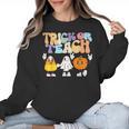 Trick Or Teach Cute Halloween Teacher Women Crewneck Sweatshirt, trending gift Trick Or Teach Cute Halloween Teacher Women Crewneck Sweatshirt, trending gift