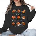 Turkey Squad Music Note Music Teacher Thanksgiving Women Crewneck Sweatshirt, trending gift