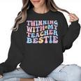 Twinning With My Teacher Bestie Teaching Partner Women Crewneck Sweatshirt, trending gift