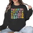 Twinning With My Teacher Bestie Twin Day Matching Teachers For Men Women Girls Kids Women Crewneck Sweatshirt, trending gift Twinning With My Teacher Bestie Twin Day Matching Teachers For Men Women Girls Kids Women Crewneck Sweatshirt, trending gift