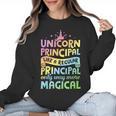 Unicorn Principal Back To School Teacher Appreciation Women Crewneck Sweatshirt, trending gift