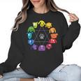 Unique For Artists By ADS Color Wheel Educational Art Teacher Dog Themed Artist Small Women Crewneck Sweatshirt, trending gift