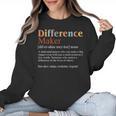 Vintage Difference Maker Definition Teachers Mom Boss Women Women Crewneck Sweatshirt, trending gift